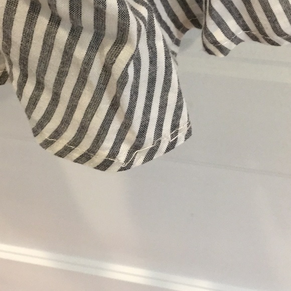 Gray and white striped dress - Picture 4 of 4